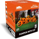 Joiedomi 10 Ft Inflatable Halloween Pumpkin Set with Witch Cat
