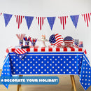 2Pcs July 4th Table Covers Tablecloths