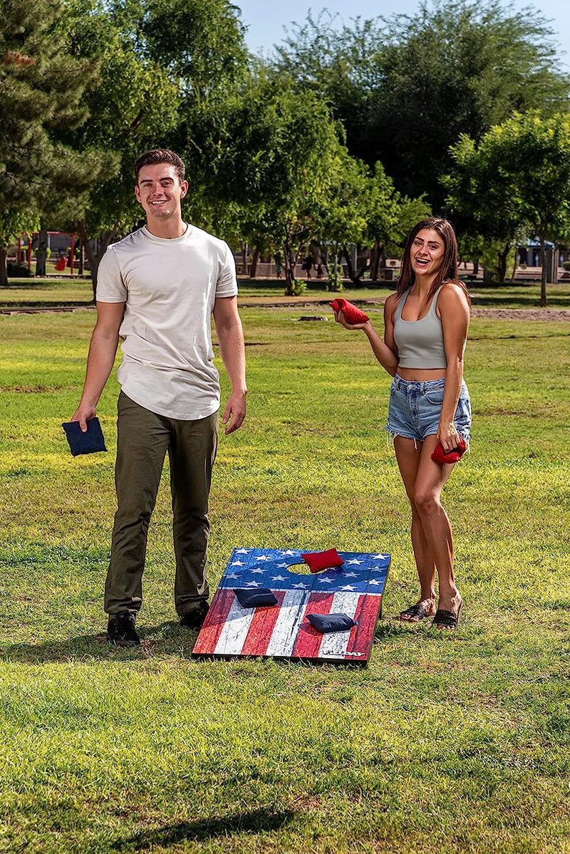 4ft x 2ft July 4th Cornhole Board Set with 8 Classic Bags