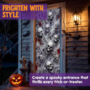 JOYIN 30"x72" 3D Skull Door Cover - Halloween Indoor & Outdoor Decor