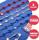 18Pcs July 4th Necklaces (6 Pendants)