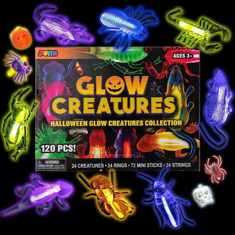 Halloween Glow Creatures, 120 Pcs