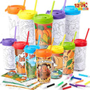 12 Pcs Thanksgiving Coloring Cup for Kids