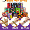 Halloween Themed Slap Bracelets, 72 Pcs