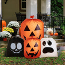 Halloween Plastic Leaves Bag for Yard, 6 Pcs