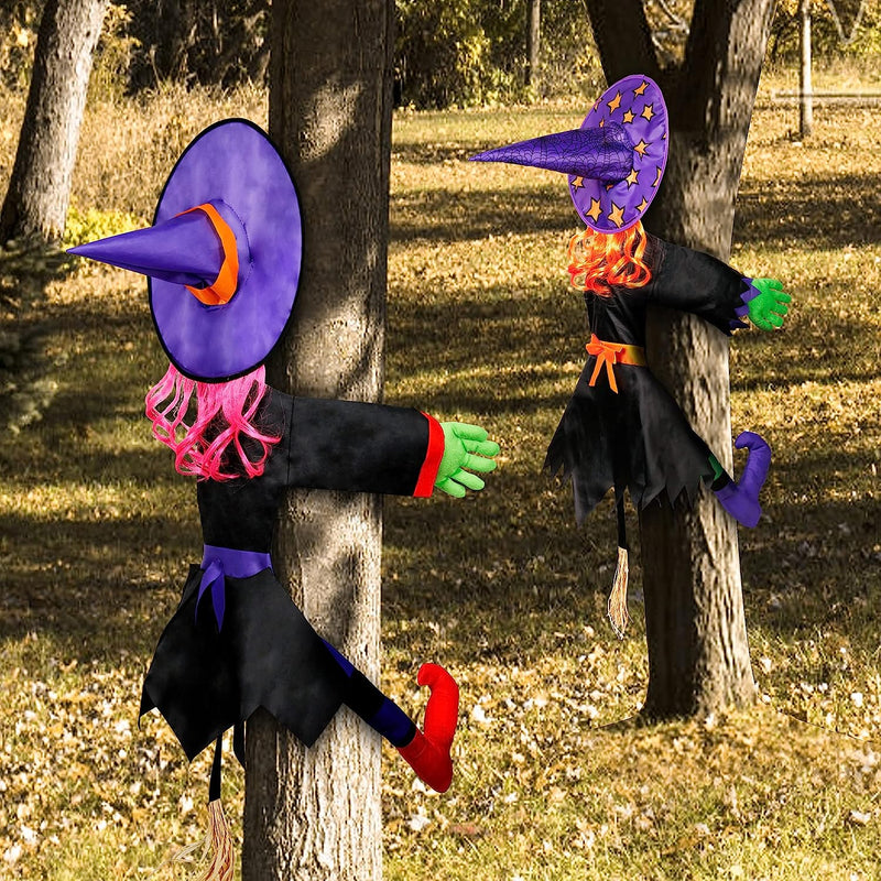 Halloween Crashing Witch (Red Purple), 2 Pack
