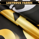 JOYIN Graduation Party Decorations Class of 2025, Black & Gold Grad Celebration Supplies Set with Backdrop Banner, Porch Sign, Balloons, Foil Number 2025, Hanging Strip for High School College Grad