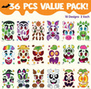 36 Pcs Halloween Pumpkin Face Stickers
