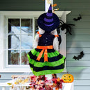 43" Halloween Crashing Witch Into Tree