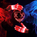 LED Scary Mask And Gloves (red)