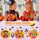 36 Pcs Halloween Pumpkin Face Stickers