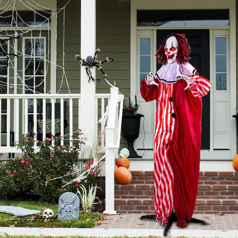 68in Halloween Standing Scary Clown Decoration