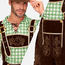 en’s German Bavarian Oktoberfest Lederhosen Costume Set for Halloween Beer Festival Party