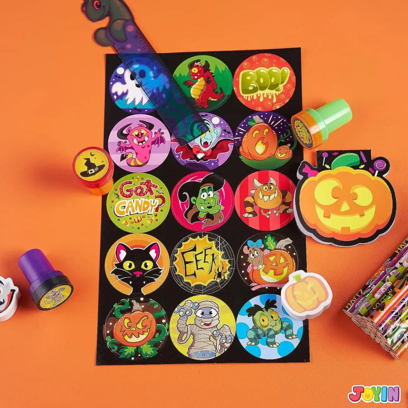 JOYIN 168PCS Halloween Stationery Set, Art Set for Kids' Birthday Gifts, 24 Pack Halloween Themed Stationery Set