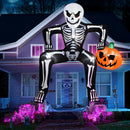 JOYIN 8.5ft Halloween Inflatable Skeleton with LED Pumpkin – Outdoor Yard Decoration