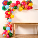 96Pcs Mexican Fiesta colorful Party Decoration Supplies with balloons