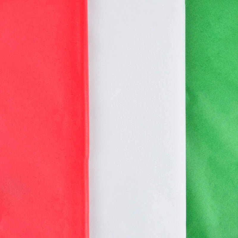 36 Sheets Christmas Tissue Paper Red, Green & White