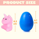 24 Pcs Easter Prefilled Eggs with Mochi Squishy Toys