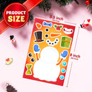 64 Pcs Christmas Make-a-face Stickers, Christmas Crafts for Kids