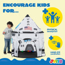 Kids Rocket Ship Play Tent Pop Up Play Tent