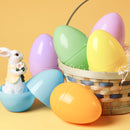 6 Pcs Large Pastel Easter Eggs - 6 Inches Jumbo Plastic Eggs Fillable for Easter Hunt