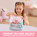 18PCS Pretend Tea Party Set - Baby Pink Teapot
