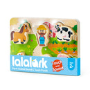 Tactile & Sound Wooden Chunky Puzzles for Baby 2-4