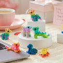 28 Pcs Kids Valentines Day Cards with 3D Printed Mythical Creatures Toys