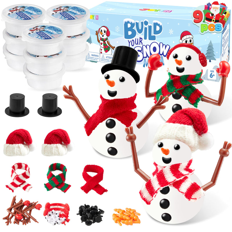 3 Pack DIY Christmas Build a Snowman Craft Kit
