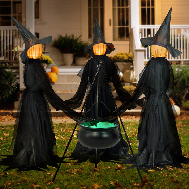 5 FT Halloween Witch Decorations Outdoor