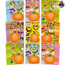 72 Pcs Halloween Pumpkin Stickers for Kids, Halloween Party Favor