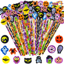 108PCS Halloween Pencils with Erasers Stationery Set