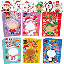 24 Pcs Christmas Make-a-face Stickers