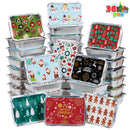 36 Pieces Christmas Foil Containers with Lid