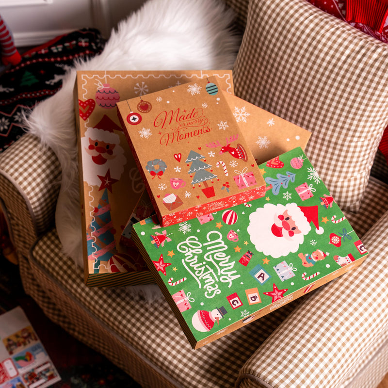 12PCS Christmas Shirt Gift Boxes with Lids for Presents