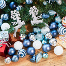 66 Pcs Christmas Balls Ornaments Set (Light Blue)