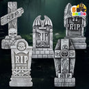 JOYIN 5 PCS 17" Halloween Tombstones - Graveyard Yard Decoration