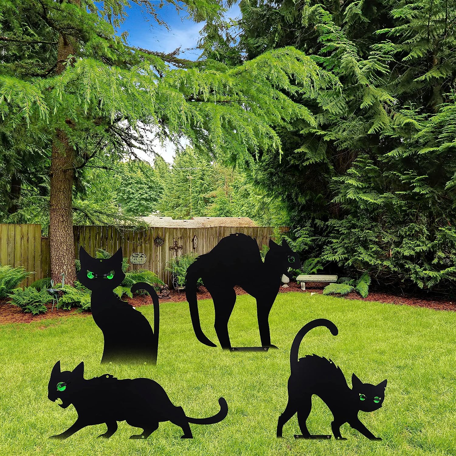 JOYIN | Black Cat Silhouette Yard Sign