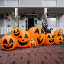 Joiedomi 10 Ft Inflatable Halloween Pumpkin Set with Witch Cat