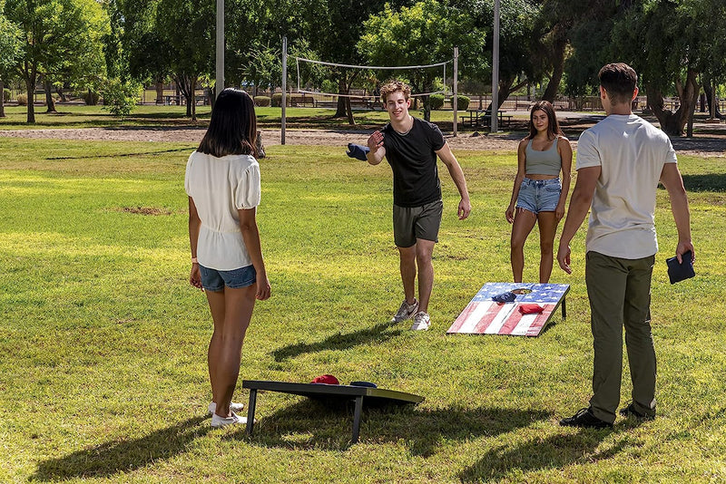 4ft x 2ft July 4th Cornhole Board Set with 8 Classic Bags