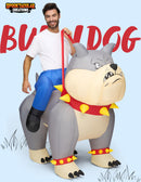 Adult Inflatable Bulldog Costume - Funny Halloween Ride-On