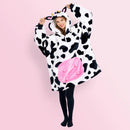 Adults Blanket Hoodie for Women Men, Sherpa Pullover Hooded Wearable Blanket