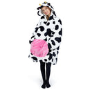 Adults Blanket Hoodie for Women Men, Sherpa Pullover Hooded Wearable Blanket