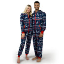 Adults Christmas Hooded Pajamas, Men Loose Christmas Pajamas