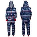 Adults Christmas Hooded Pajamas, Men Loose Christmas Pajamas