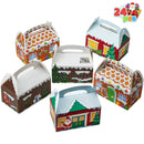 Christmas House Cardboard Box, 24 Pcs
