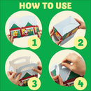 Christmas House Cardboard Box, 24 Pcs