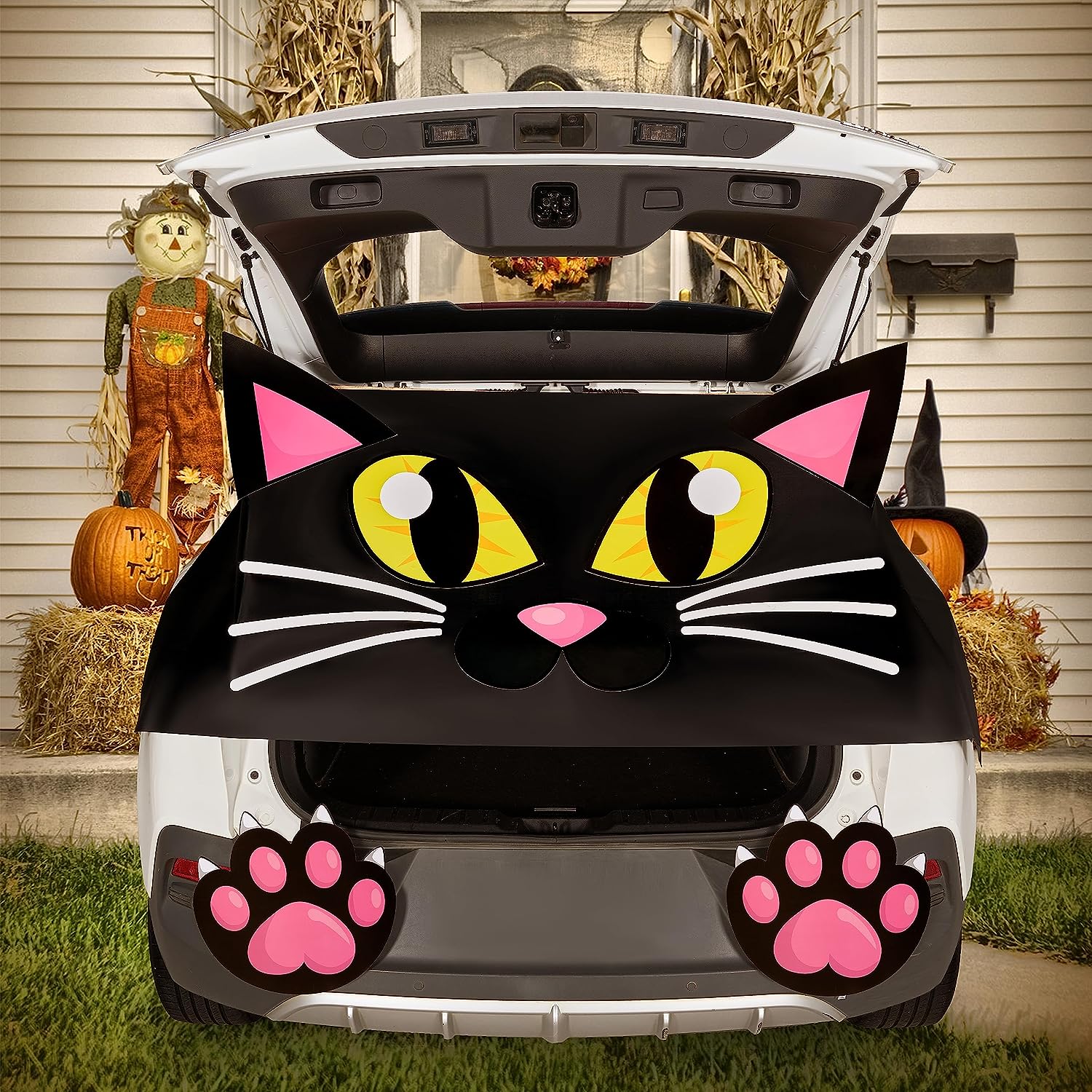 Garden Deco Cat Trick or Treat