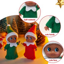 Christmas 2PCS Tiny Elf Doll Christmas with 1 red and 1 Green elf
