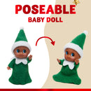 Christmas 2PCS Tiny Elf Doll Christmas with 1 red and 1 Green elf